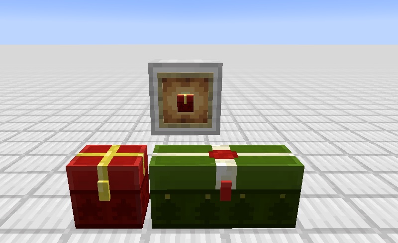 マイクラ　クリスマス仕様チェスト