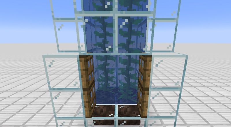 マイクラ　2×2ブロックのソウルサンドエレベーター