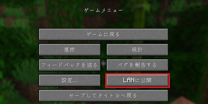 Java版でコマンドを使用するための設定1