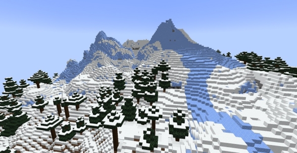 マイクラ　frozen peaks 凍った山頂