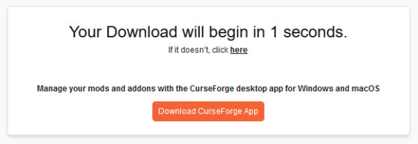 curseforge.comの広告