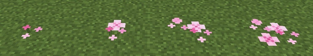 マイクラ　桜色の花びらの個数