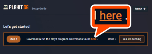 『playit.gg』、ツールのダウンロード