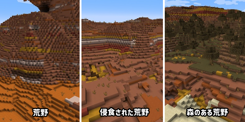 マイクラ　熱帯のブタが出現する荒野系バイオーム