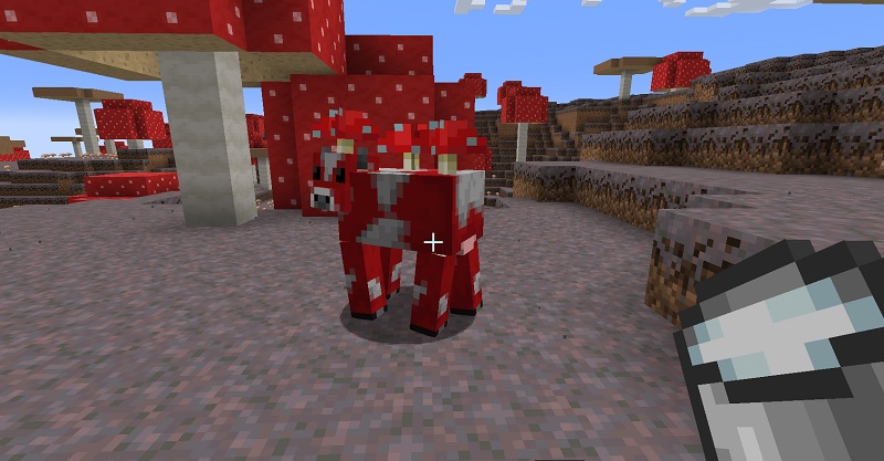 マイクラ　ムーシュルームから牛乳を回収する