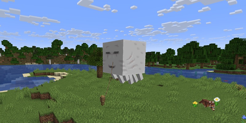 マイクラ　ハッピーガストを柵につないでおく