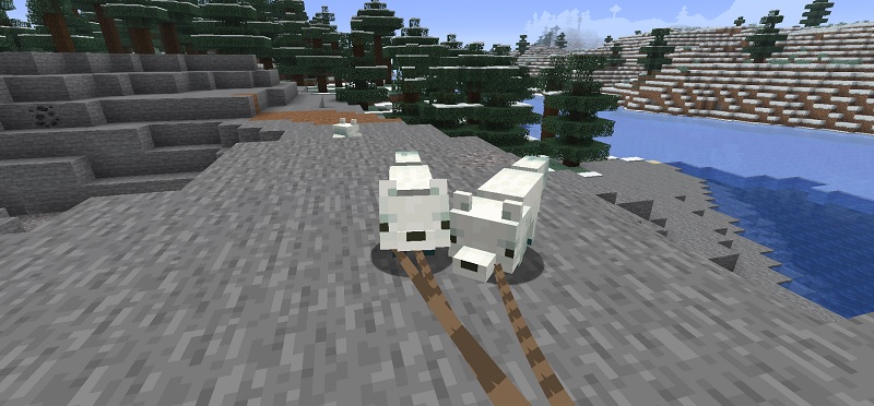 マイクラ リードで引っ張るmobが段差に引っかかる