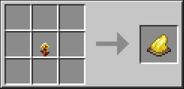 金のタンポポをそのままクラフトする