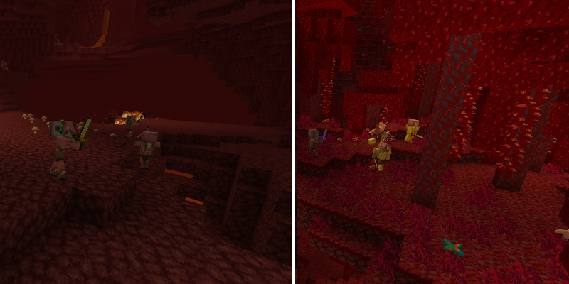 ゾンビピグリンがスポーンするバイオーム