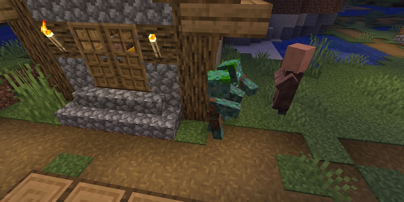 村人を攻撃するドラウンド