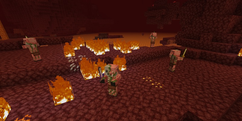 ネザーの荒地のゾンビピグリン