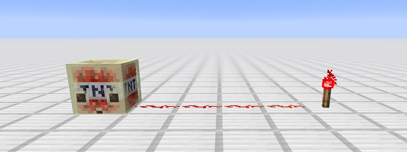 TNTを吸収したサルファーキューブの起爆